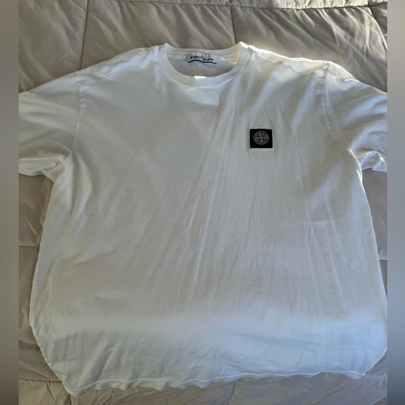 Stone Island White T-Shirt - Picture 1 of 4
